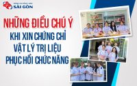 chứng chỉ vật lý trị liệu phục hồi chức năng