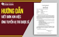 mẫu đơn xin việc ngành dược sĩ