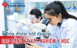 điều kiện xét tuyển cao đẳng xét nghiệm y học