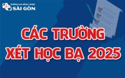 các trường xét học bạ 2025