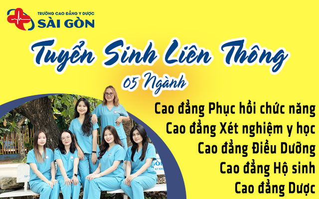 Trường Cao đẳng Y Dược Sài Gòn tuyển sinh Liên thông Cao đẳng Y Dược