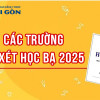 Danh sách các trường bỏ xét học bạ 2025 mới nhất