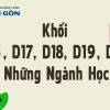 Khối D16, D17, D18, D19, D20 gồm môn gì? Có ngành nào?