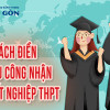 Điền mẫu phiếu đăng ký xét công nhận tốt nghiệp THPT 2025