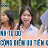 Thí sinh tự do có được cộng điểm ưu tiên không?