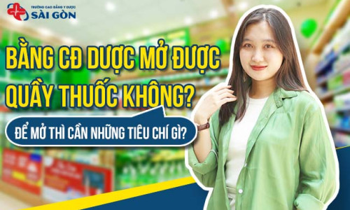Với bằng Cao đẳng Dược có mở được quầy thuốc không?
