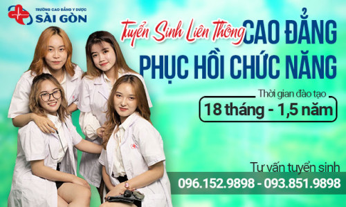 Tuyển sinh Liên thông Cao đẳng Phục hồi chức năng TPHCM
