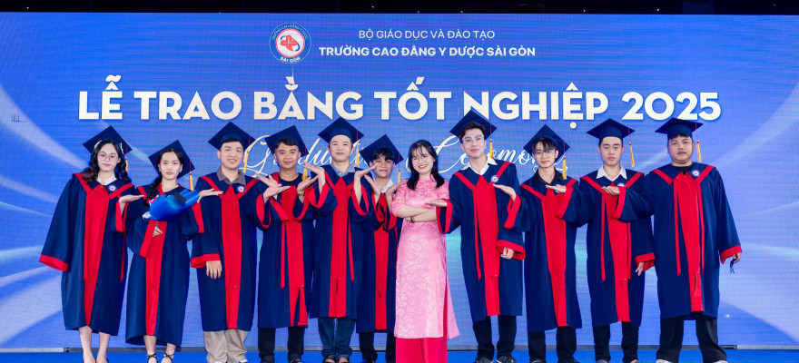 Lễ Trao Bằng tốt nghiệp cho sinh viên Trường Cao đẳng Y Dược Sài Gòn niên khóa 2022 – 2025